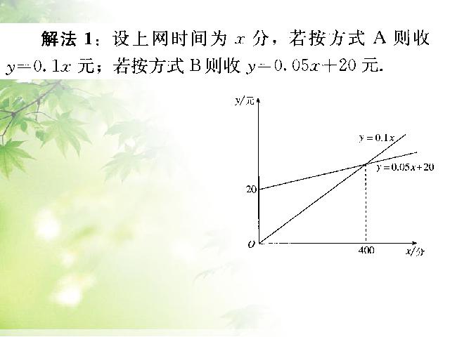 初二下册数学《19.3课题学习选择方案》数学第5页