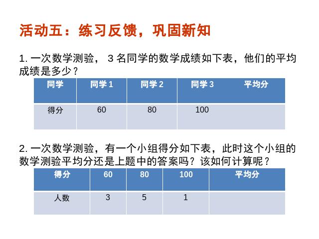 初二下册数学初二数学《20.1数据的集中趋势》ppt课件下载第10页