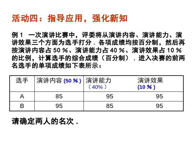 初二下册数学初二数学《20.1数据的集中趋势》ppt课件下载第7页