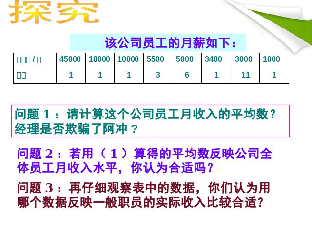 初二下册数学数学《20.1数据的集中趋势》下载第4页