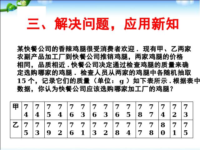 初二下册数学《20.2数据的波动程度》数学第6页