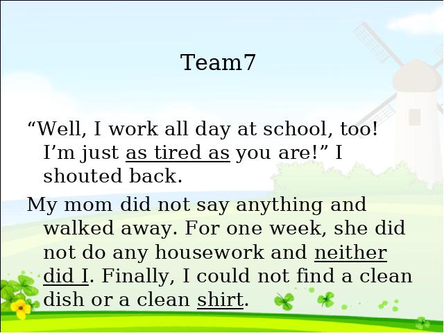 初二下册英语ppt《unit3 Could you please clean your room》课件第8页