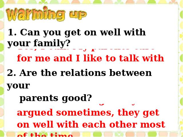 初二下册英语《unit4 Why don't you talk to your parents》第10页