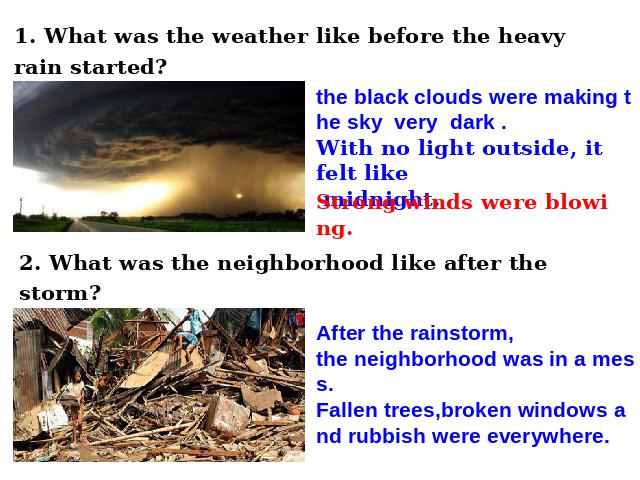 初二下册英语课件《unit5 What were you doing when the rainstorm came》ppt第9页