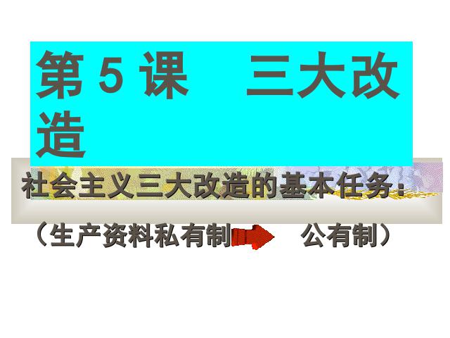 初二下册历史历史《2.5三大改造》第1页