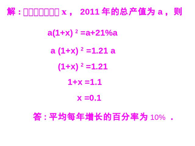 初三上册数学21.3实际问题与一元二次方程ppt比赛获奖教学课件第6页