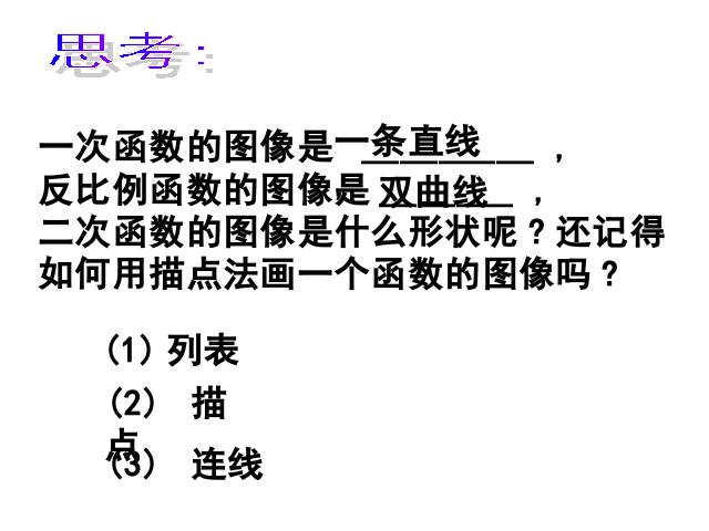 初三上册数学26.1.2二次函数的图像及性质下载第3页