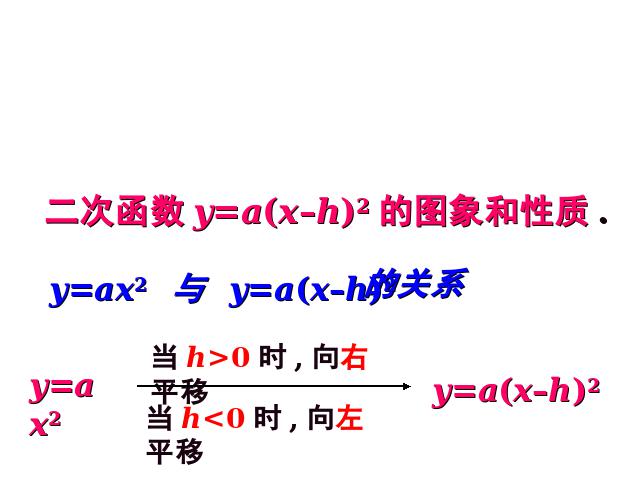 初三上册数学22.1.3二次函数y=a(x-h)2+k的图象和性质第10页