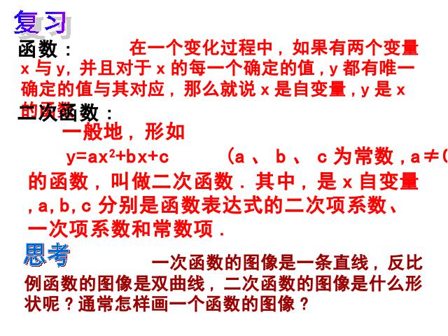 初三上册数学《26.1.2二次函数y=ax2的图像及性质》第2页