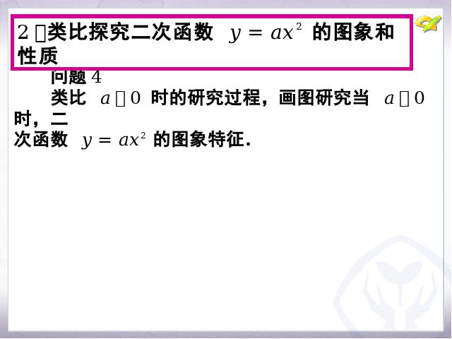 初三上册数学数学22.1二次函数的图象和性质ppt原创课件（）第7页