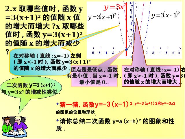 初三上册数学26.1.2二次函数y=a(x-h)2+k的图像及性质课件PPT下载第10页