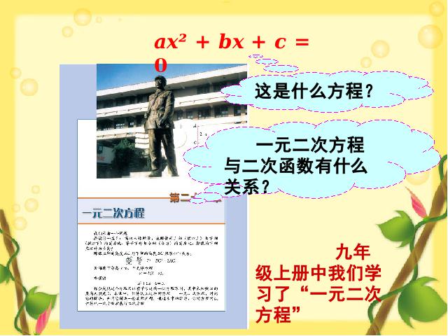 初三上册数学课件《26.2用函数观点看一元二次方程》ppt第2页