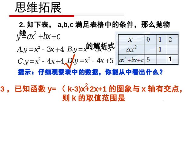 初三上册数学《第26章二次函数复习题26》数学第7页