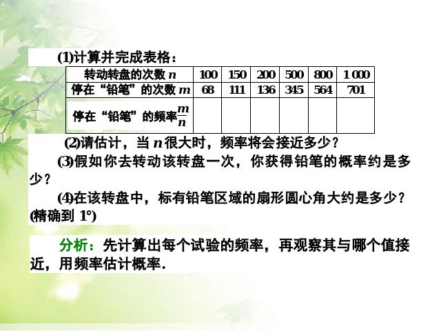 初三上册数学数学25.3用频率估计概率ppt原创课件（）第9页