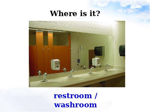 初三上册英语全一册Could you please tell me where the restrooms are课件第10页