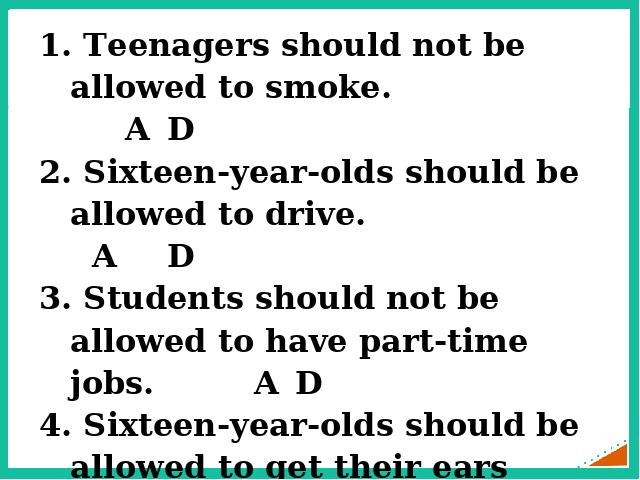 初三上册英语全一册英语《Unit7 Teenagers should be allowed to choose第7页