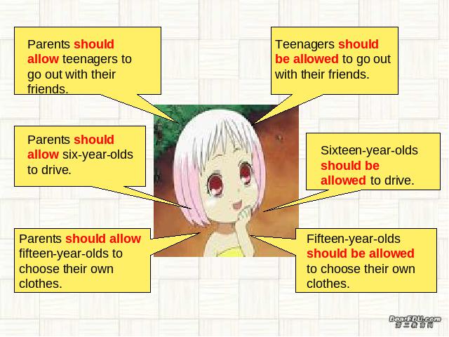 初三上册英语全一册Teenagers should be allowed to choose their own clothes PPT第4页