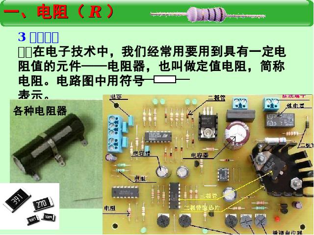 初三上册物理全一册初中物理ppt《16.3电阻》课件第9页