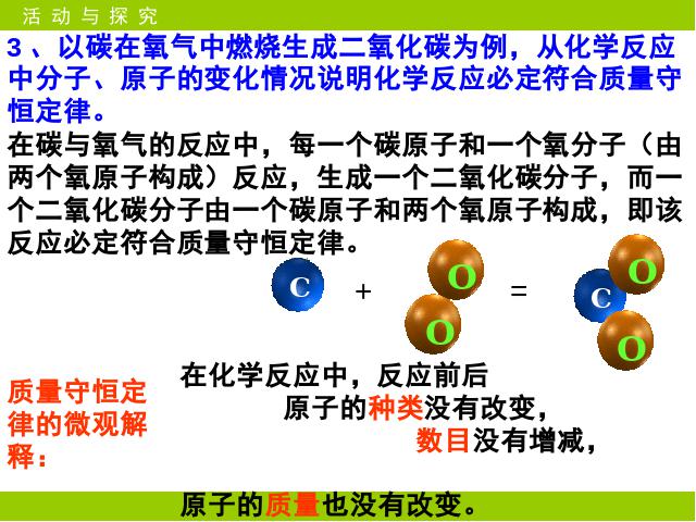 初三上册化学化学课题1质量守恒定律教研课第10页