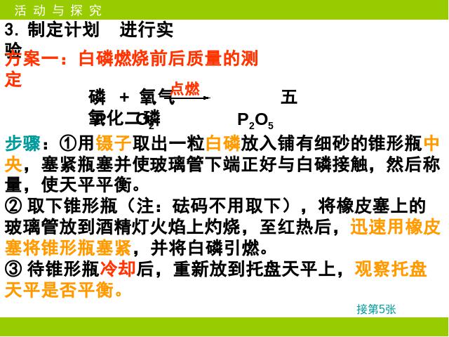 初三上册化学化学课题1质量守恒定律教研课第3页