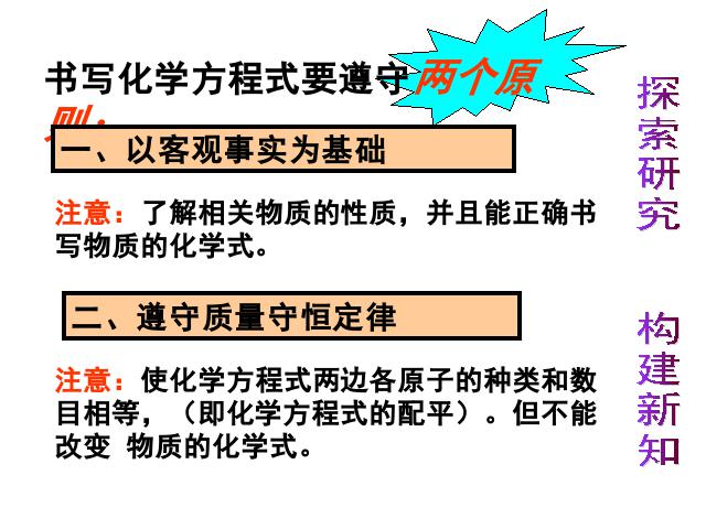 初三上册化学课题2如何正确书写化学方程式PPT教学自制课件(化学)第3页