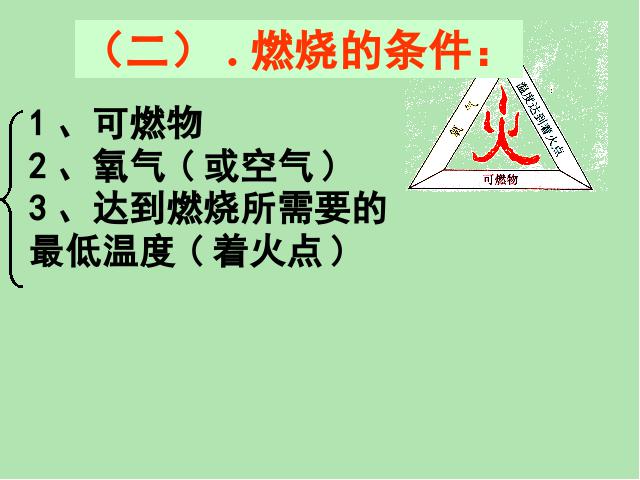 初三上册化学燃料及其利用课题1燃烧和灭火优质课第5页