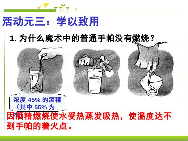 初三上册化学化学实验活动3:燃烧的条件ppt比赛获奖教学课件第8页