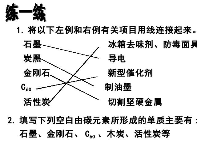 初三上册化学化学第六单元碳和碳的氧化物期末总复习ppt原创课件第4页