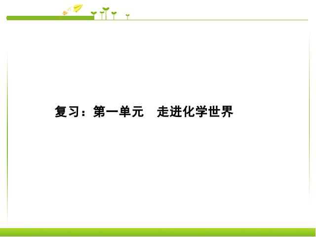 初三上册化学走进化学世界期末总复习化学公开课第1页