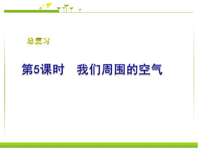 初三上册化学化学我们周围的空气期末总复习ppt比赛获奖教学课件第1页