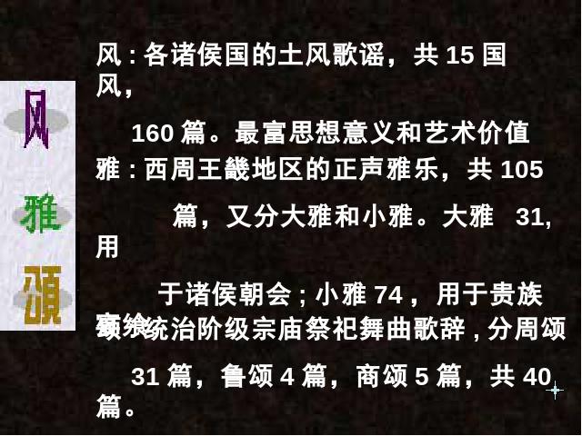 初三下册语文（旧人教版）初三语文ppt《第24课:《诗经》两首》课件第6页