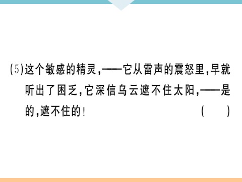 初三下册语文（旧人教版）4 海燕 每课习题第8页