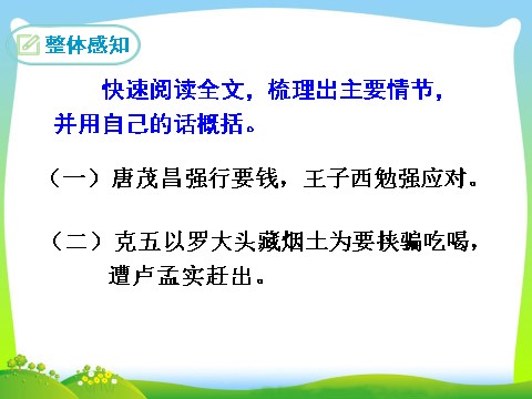 初三下册语文（旧人教版）18 天下第一楼（节选）第8页