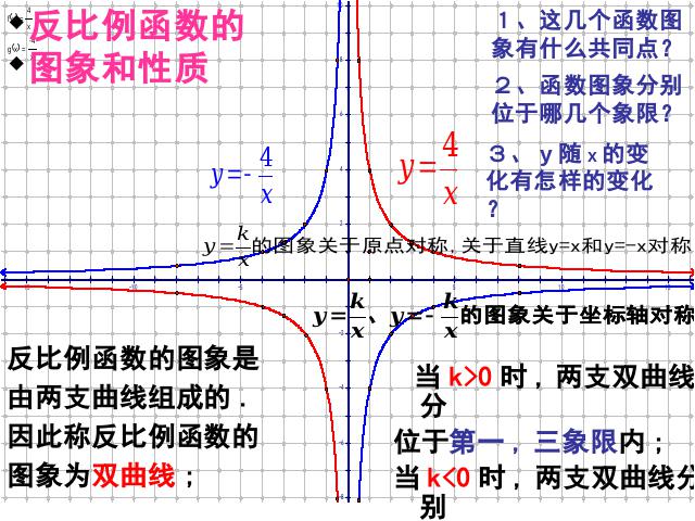 初三下册数学26.1.2反比例函数的图象和性质PPT教学自制课件(数学)第10页