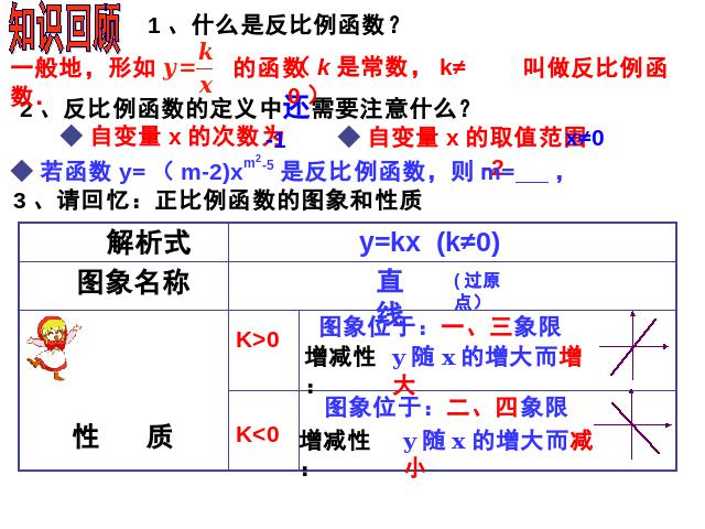 初三下册数学26.1.2反比例函数的图象和性质教研课第3页