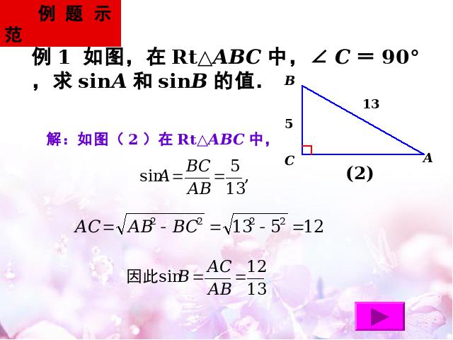 初三下册数学数学ppt《28.1锐角三角函数》课件第9页