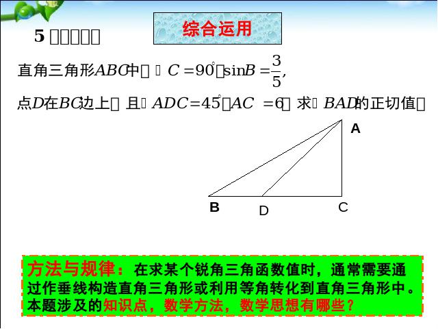 初三下册数学数学《28.1锐角三角函数》第10页