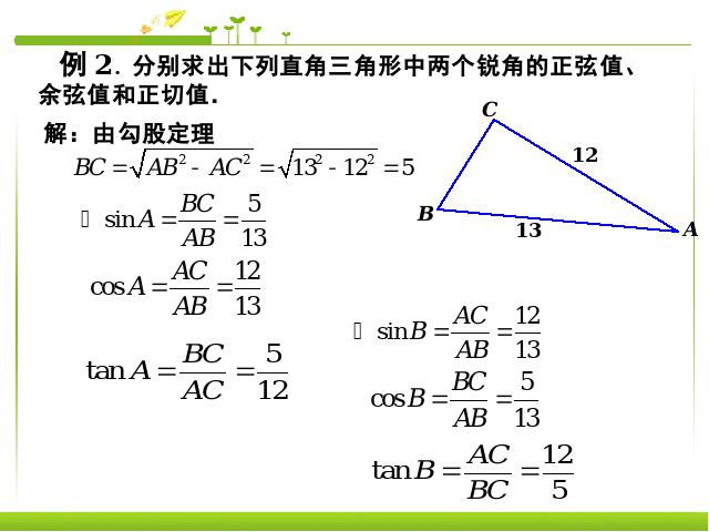 初三下册数学数学《28.1锐角三角函数》（）第5页