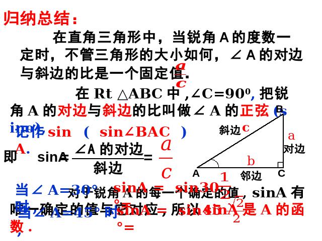 初三下册数学课件《28.1锐角三角函数》ppt（数学）第6页