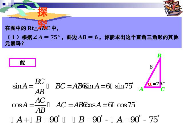 初三下册数学数学《28.2解直角三角形》第6页