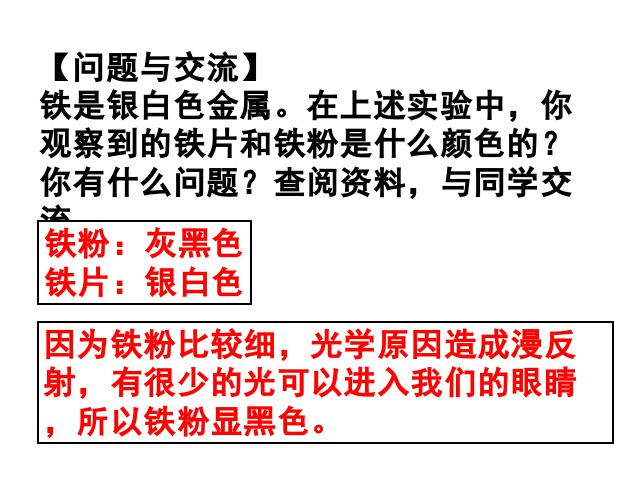 初三下册化学《实验活动4:金属的物理性质和某些化学性质》化学课件第7页