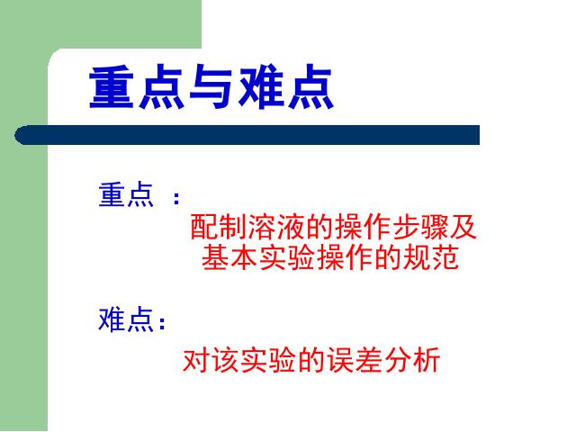 初三下册化学一定溶质质量分数的氯化钠溶液的配制化学ppt第3页